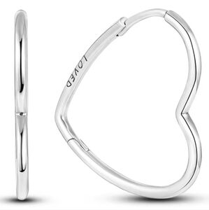 Heart hoops- earrings
